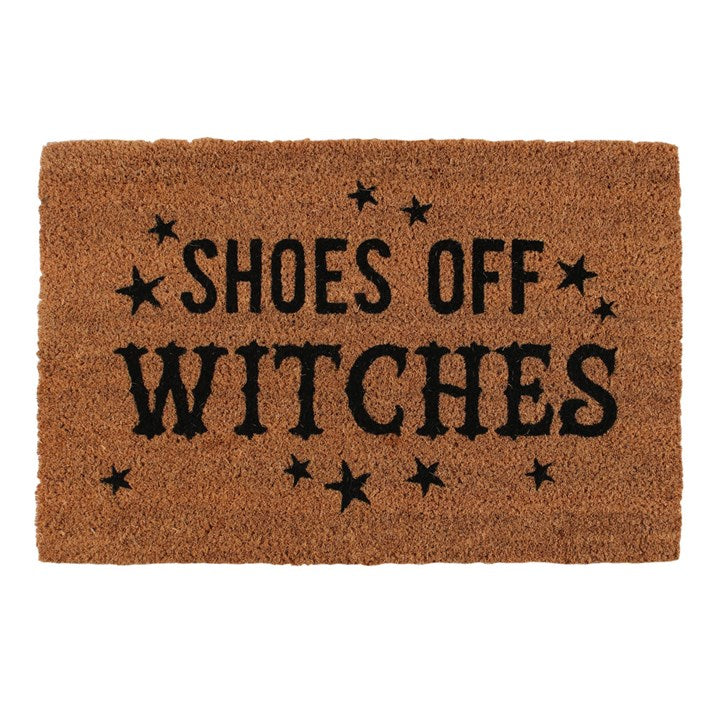 Natural Shoes Off Witches Doormat