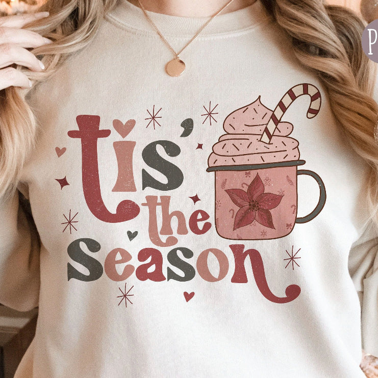Tis' The Season For Cocoa Adult Sweater