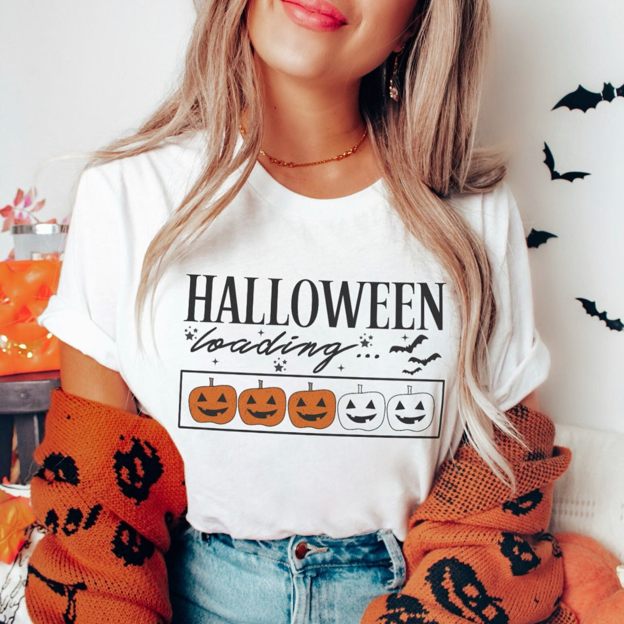 Halloween Loading Adult T-Shirt
