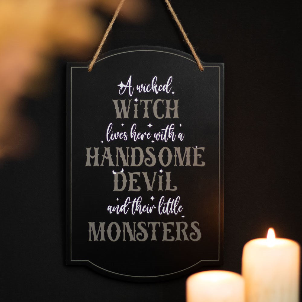 Wicked Witch Family Sign
