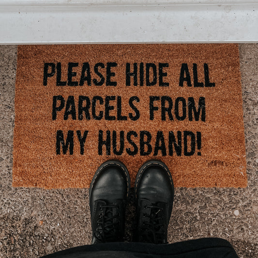 Natural Hide All Parcels Doormat