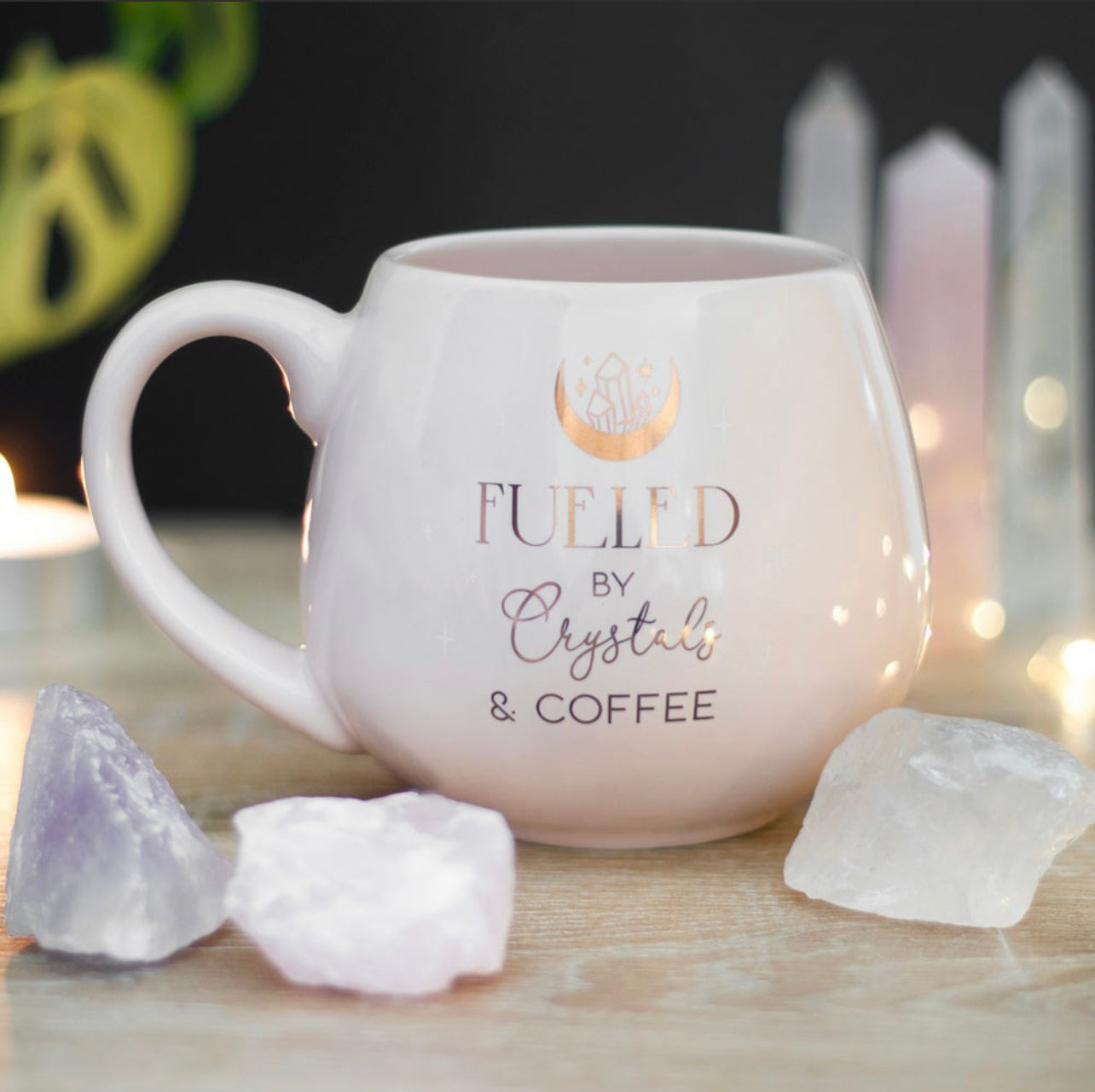 Crystals & Coffee Rounded Mug