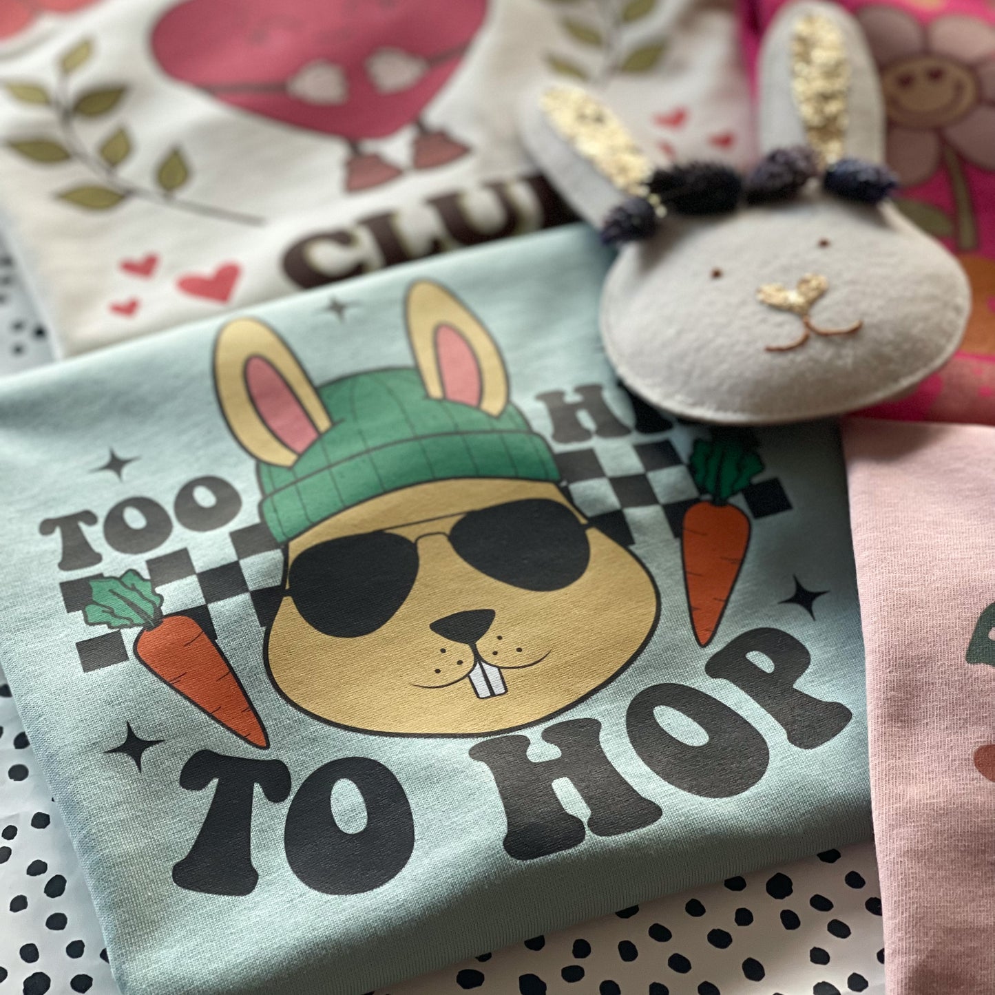 Hip Hop Bunny Adult T-Shirt