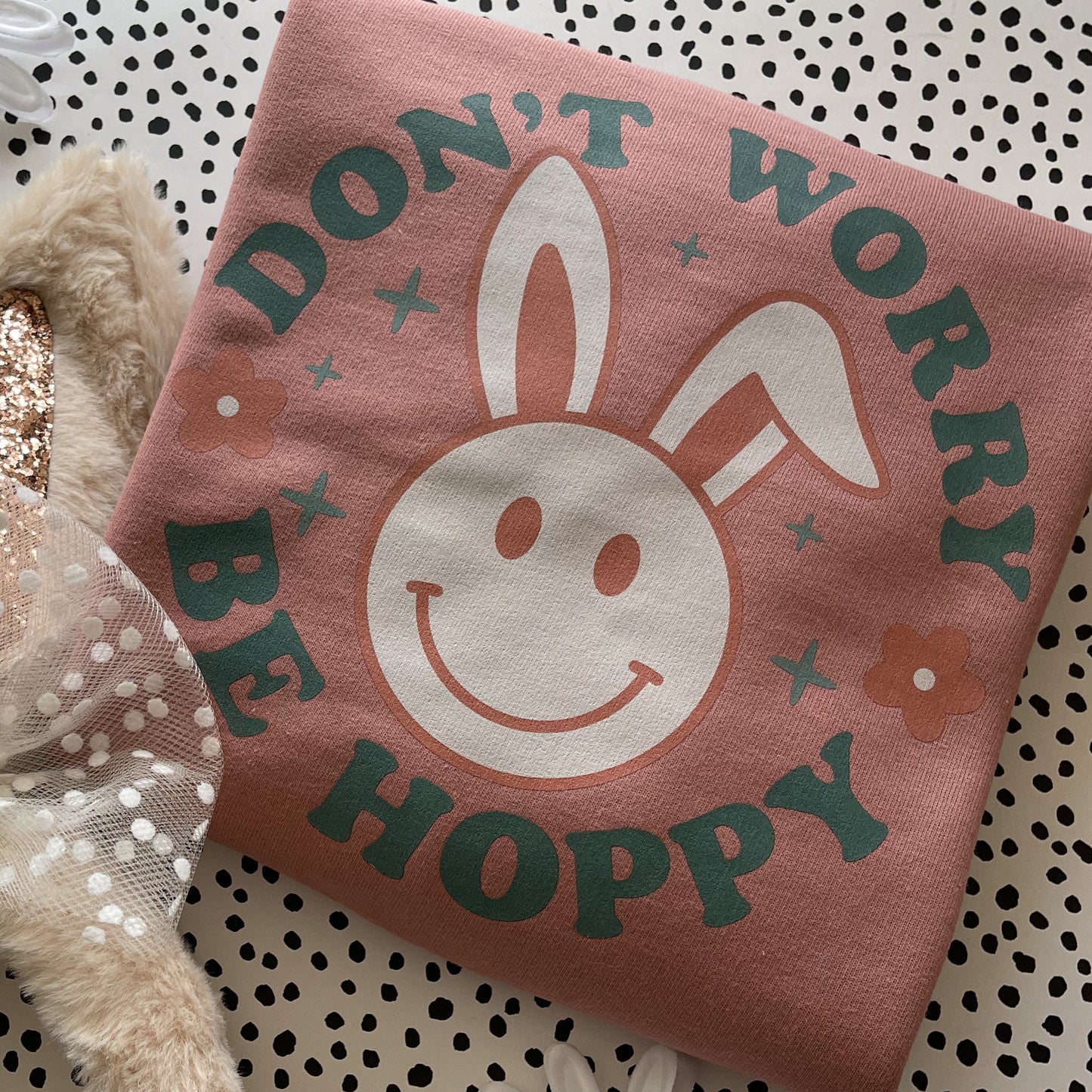 Don’t Worry Be Hoppy Adult Sweater